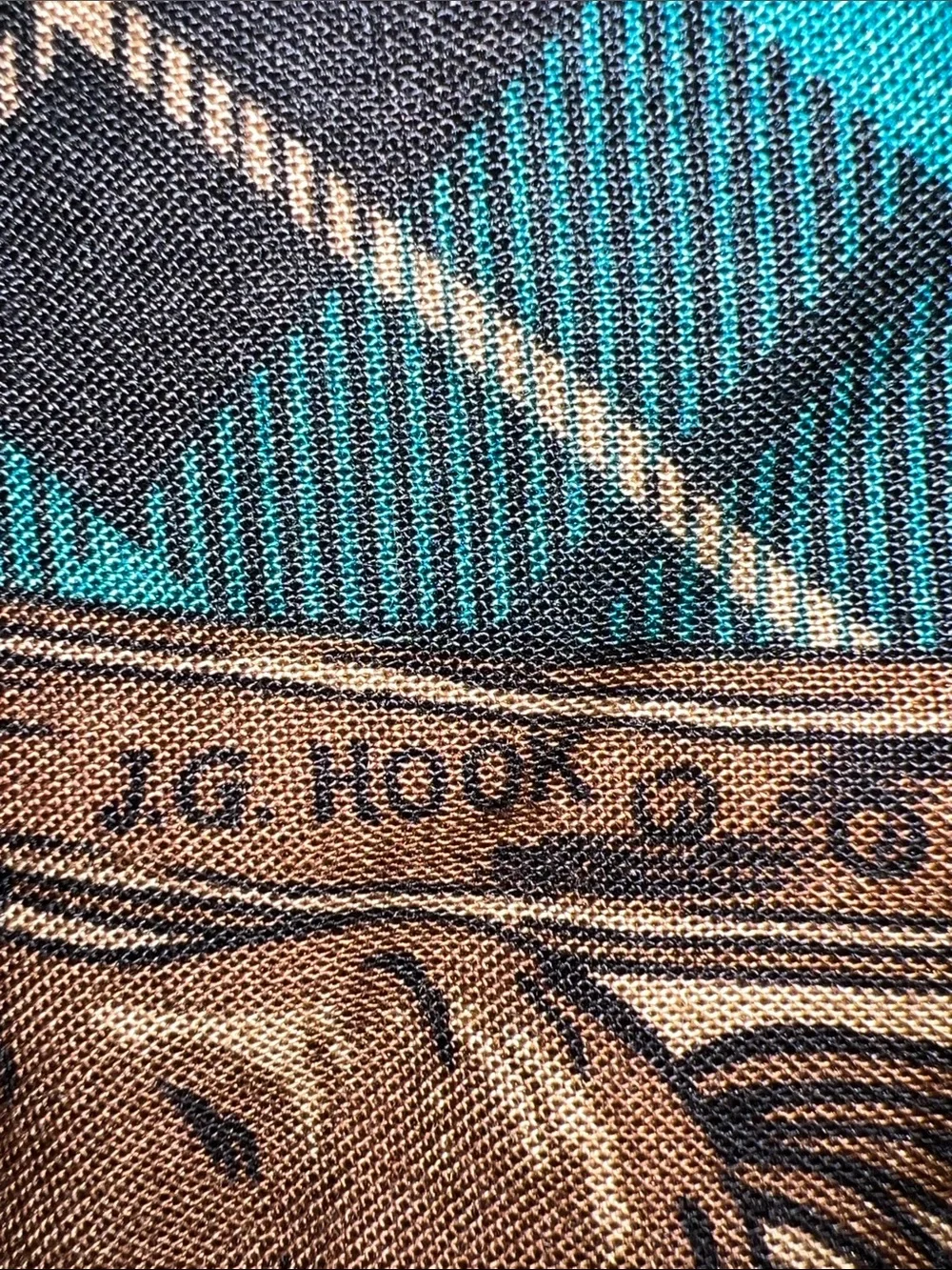 Vintage JG Hook Equestrian Scarf: 80s-90s Preppy Style